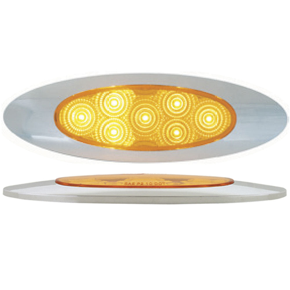 6-5/8" 7 LED Ultra Thin Spyder Y2K Marker Light