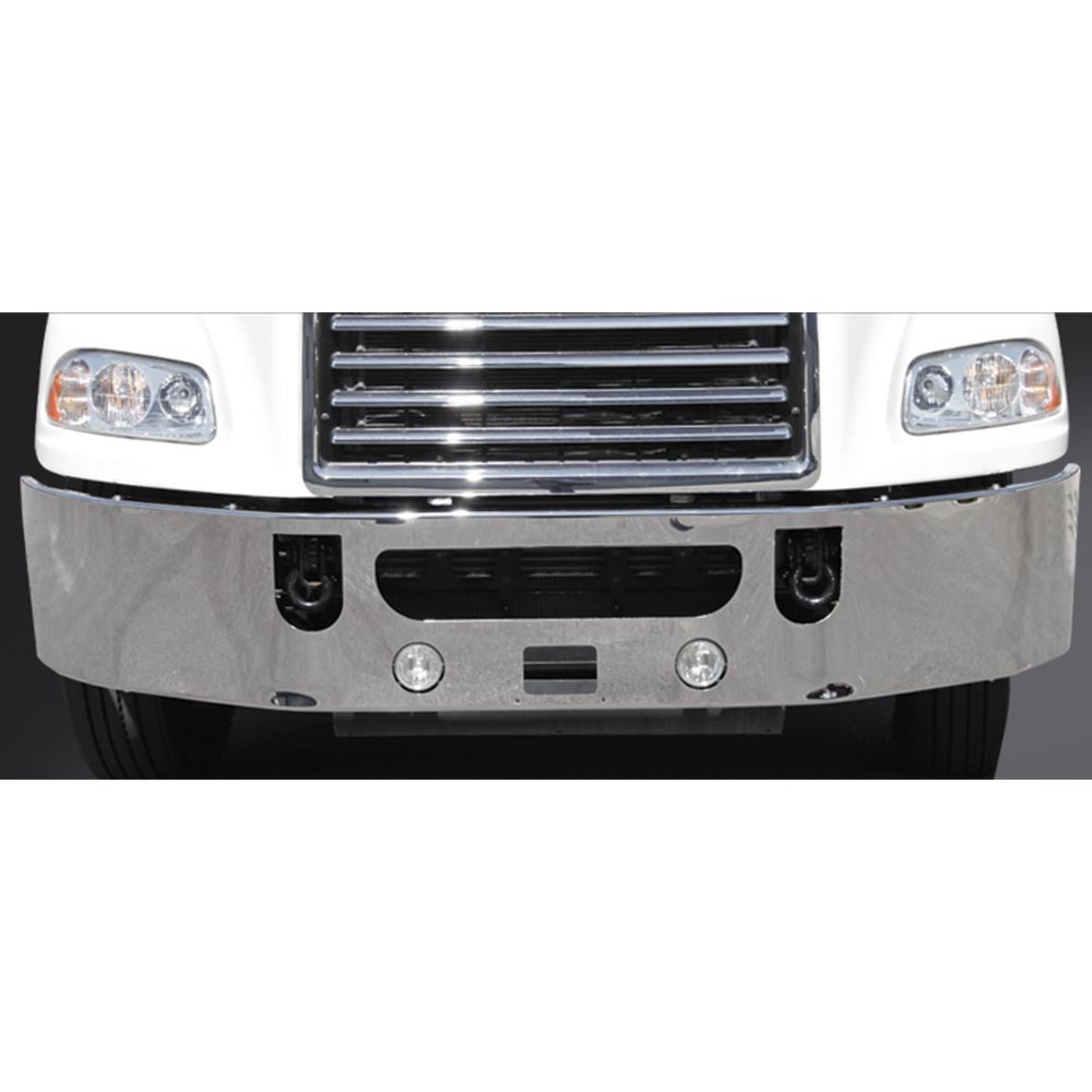 Mack CXU, Anthem 16" Set Back Axle Chrome Bumper