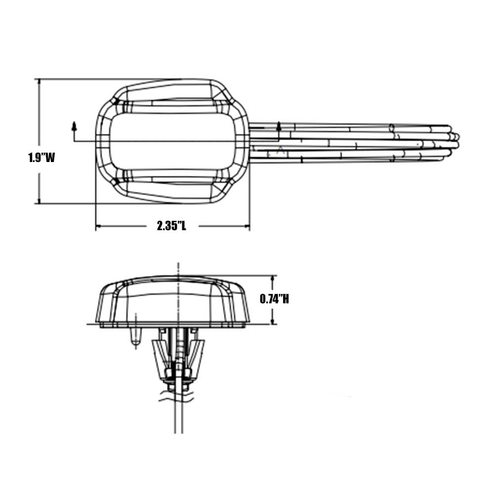 Roof Mount SiriusXM Satellite Radio Antenna
