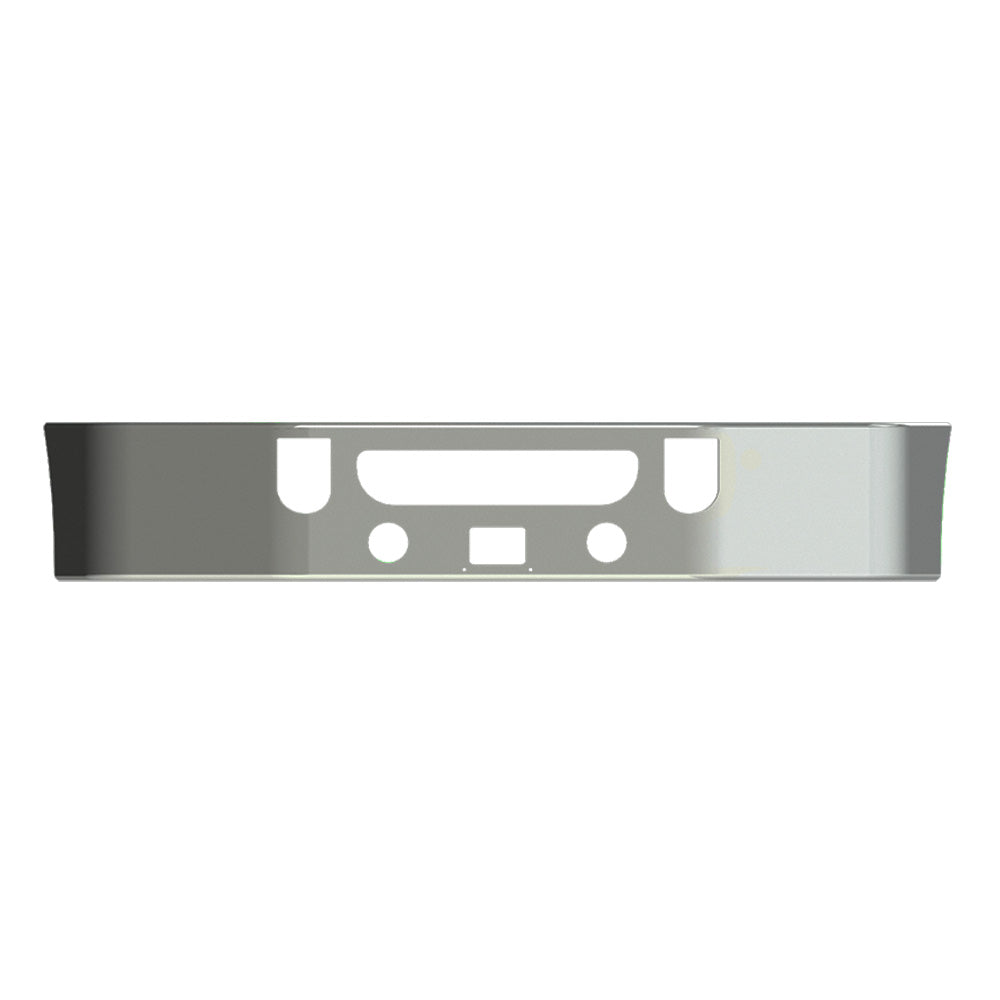 Mack CXU, Anthem 16" Set Back Axle Chrome Bumper