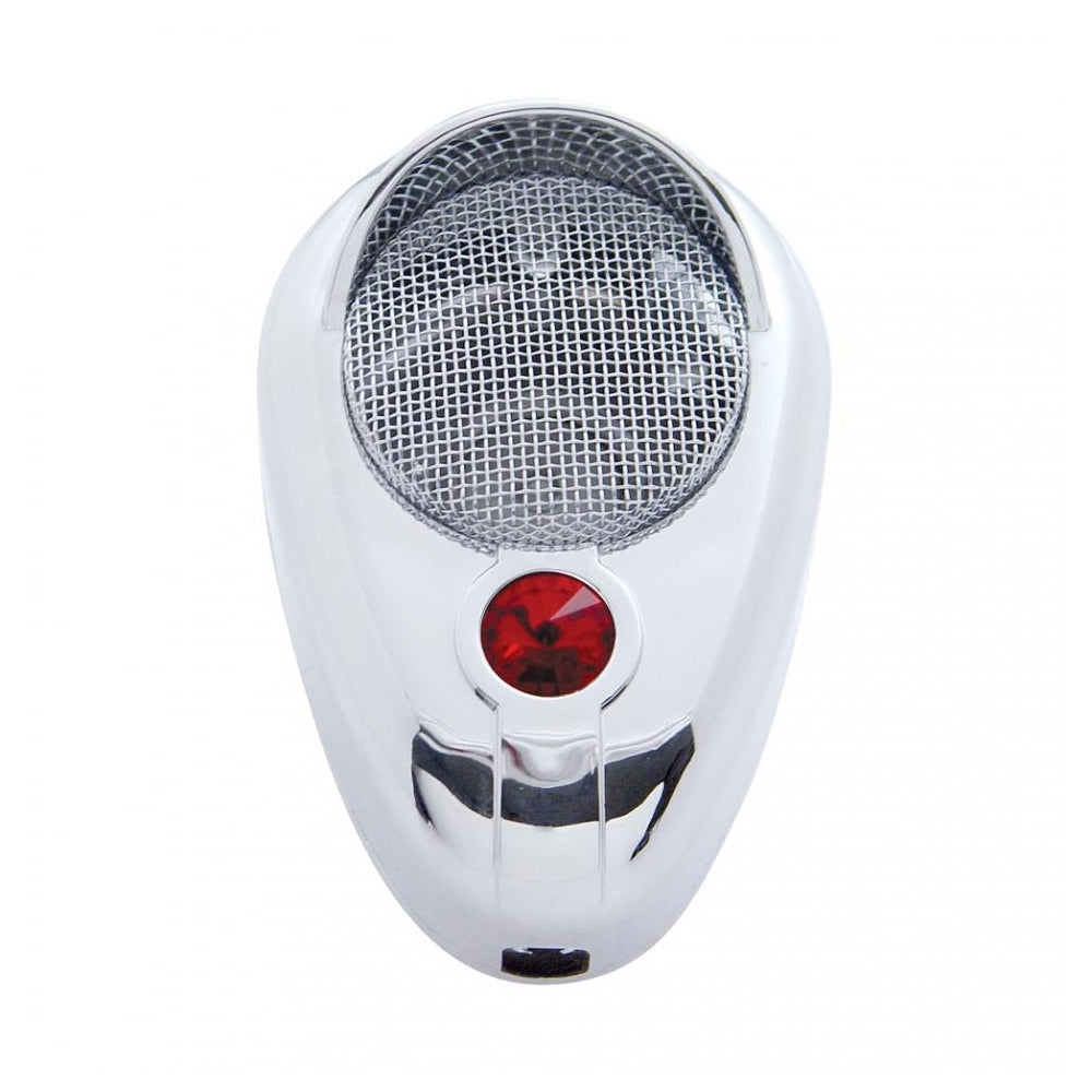 Chrome Signature CB Microphone Cover with Crystal Diamond and Visor