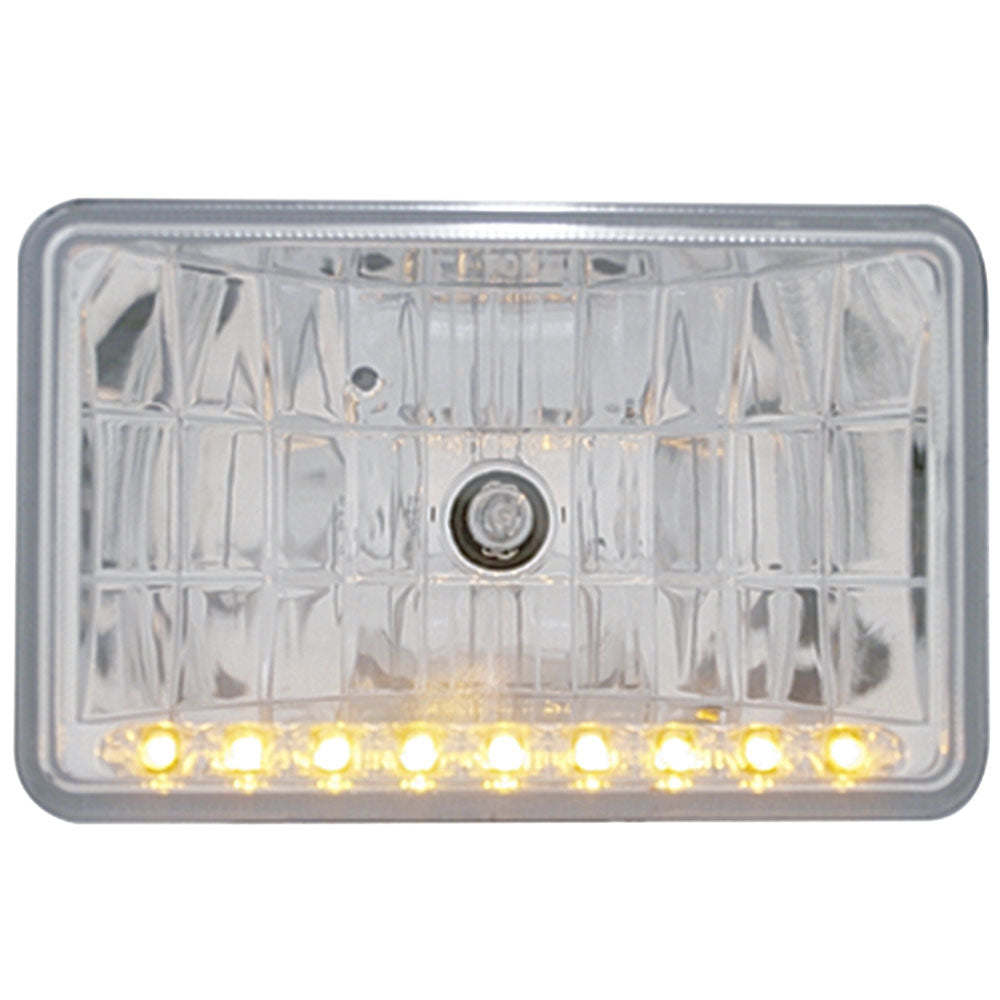 4" x 6" Rectangular Crystal Headlight with LED