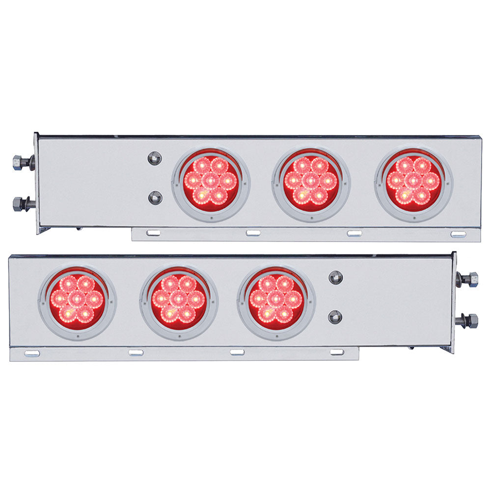 SS Rear Light Bars with LED, 2.5" Spacing