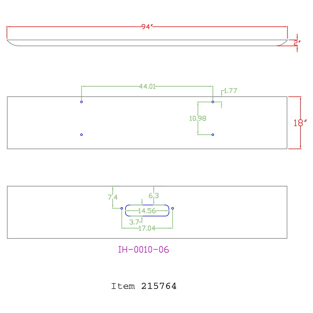 Western Star 4900 18" Texas Square Chrome Bumper