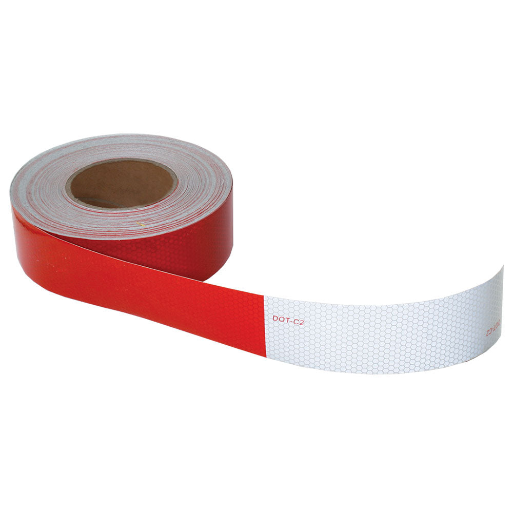Reflective 6" Red 6" White Conspicuity Tape
