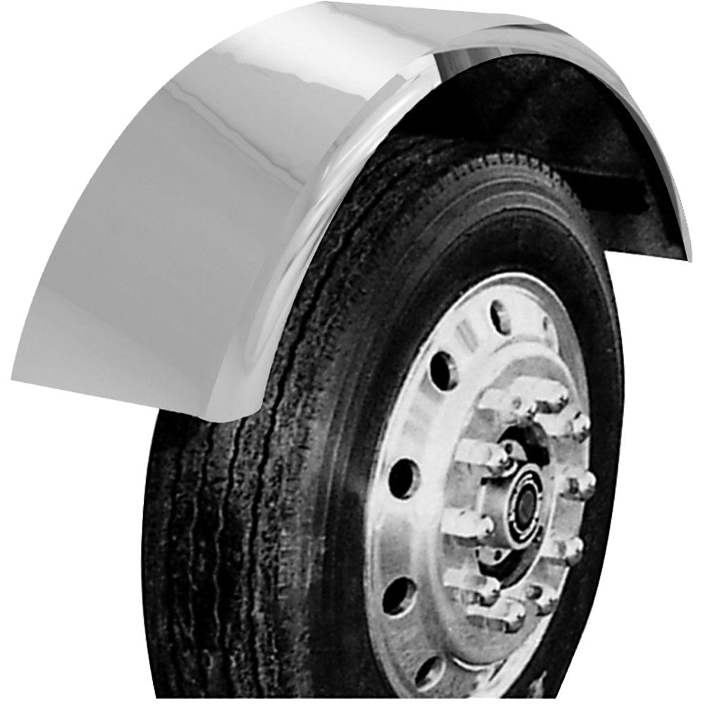 16"W Stainless Steel Lift Axle Fender