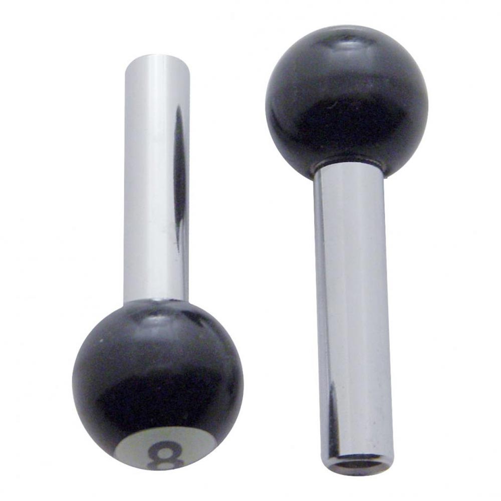 Black 8 Ball Door Locks (PR)