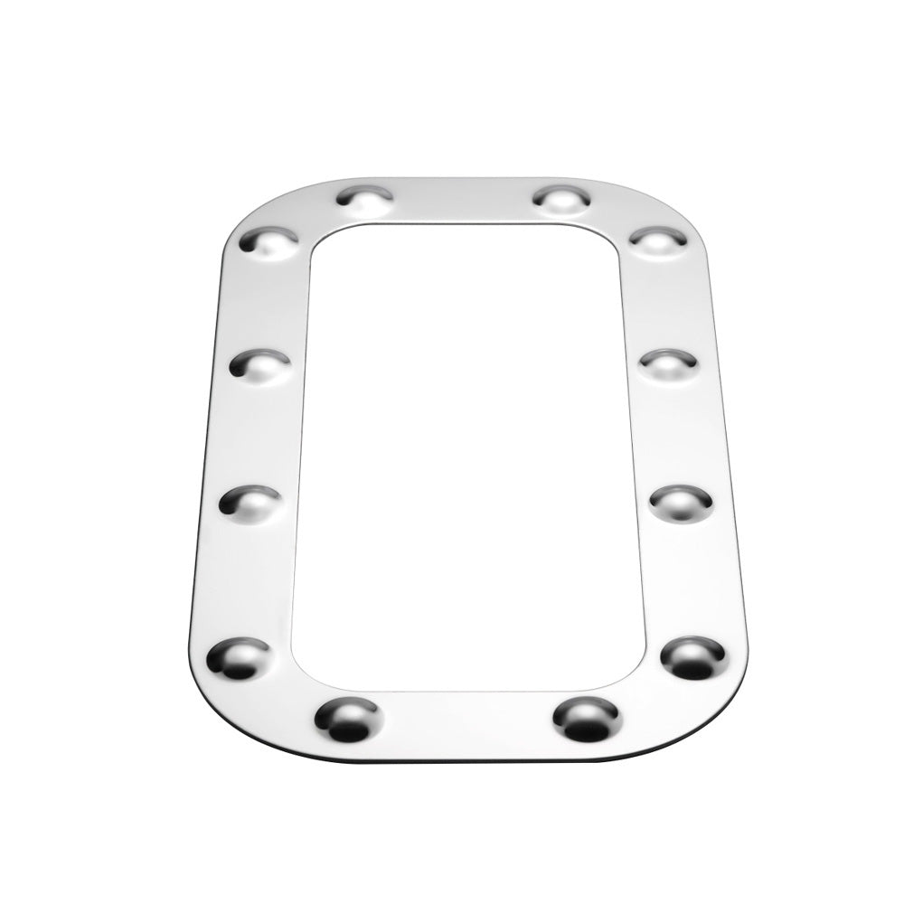 Peterbilt 359, 379 Stainless Steel Dimpled Cowl Surround Vent Trim
