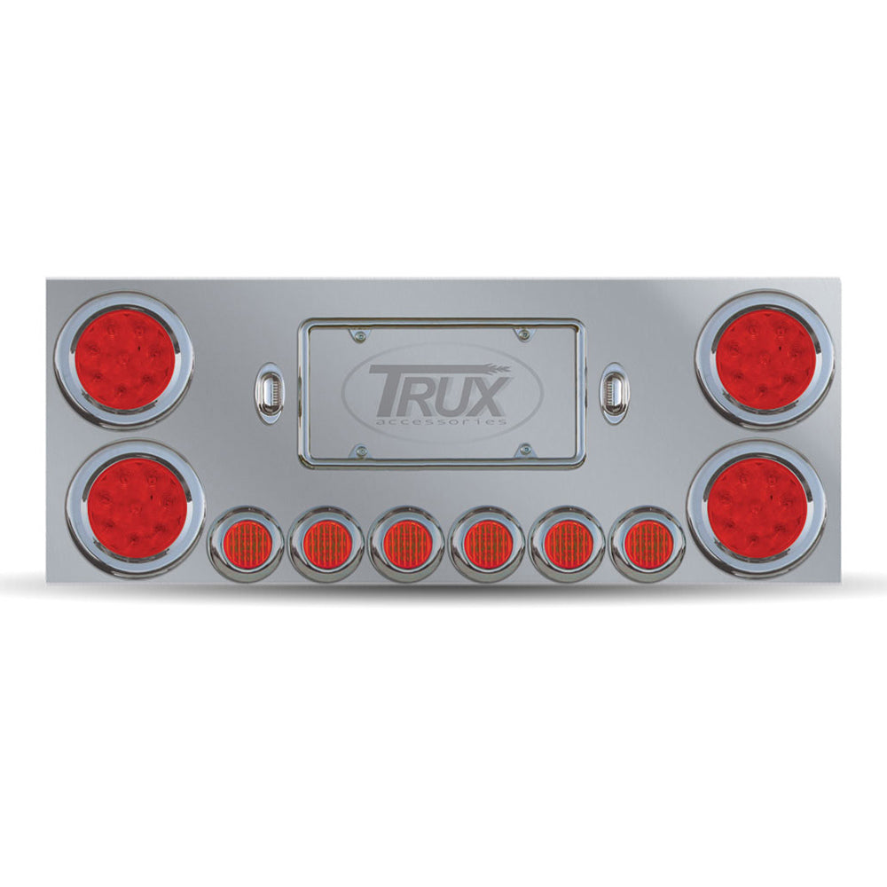 Stainless Steel Center Panel with 4" and 2" LED Lights