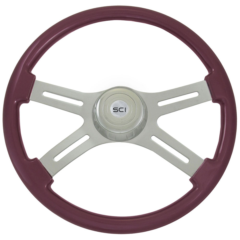 4 Spoke Painted Wood Steering Wheels 18"