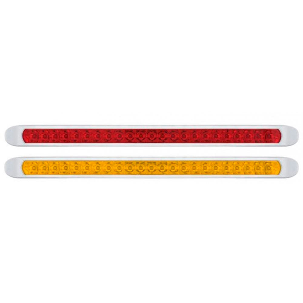17" Reflector 23 LED Turn Signal Light Bar with Bezel
