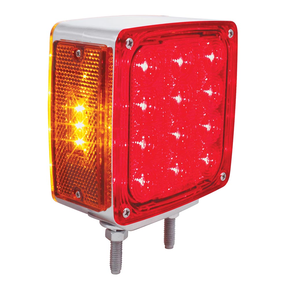 27 Amber & Red LED Double Face Turn Signal