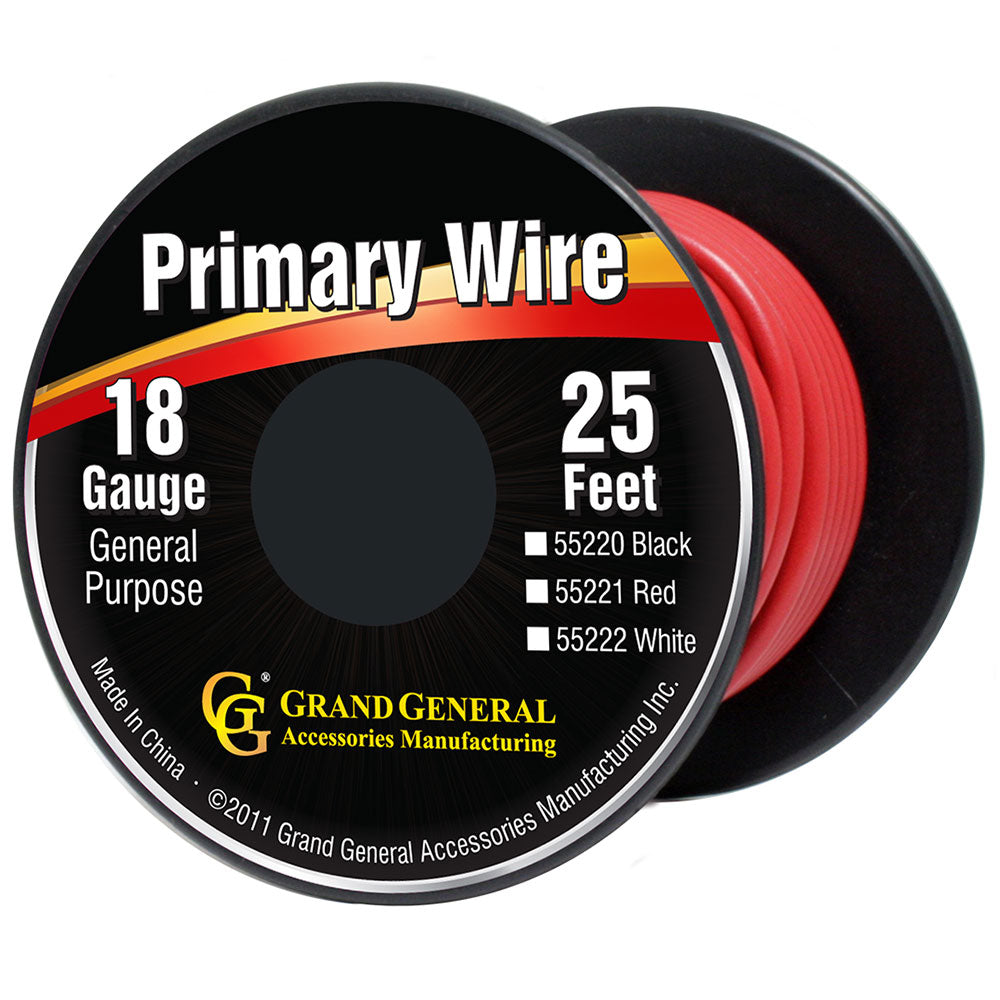 18 Gauge Red Wire 25 Feet