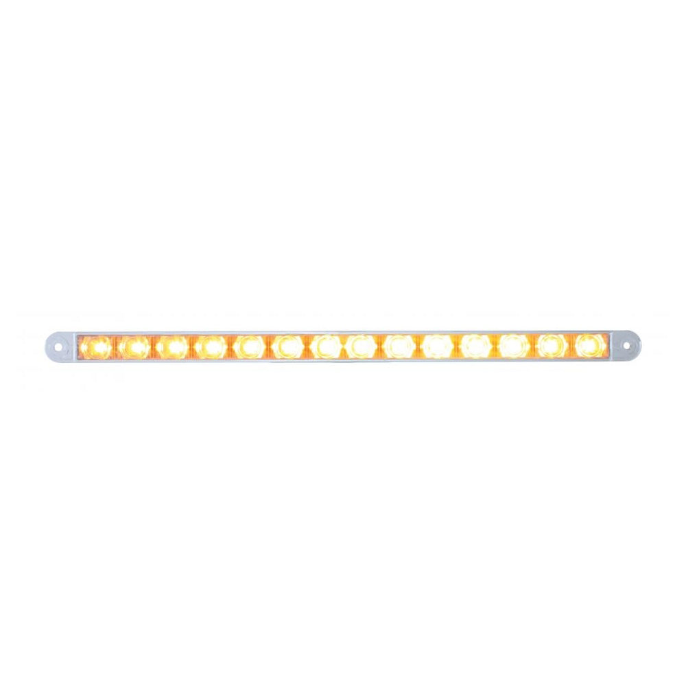 12" Amber/Clear 14 LED Auxiliary Warning Light Bar