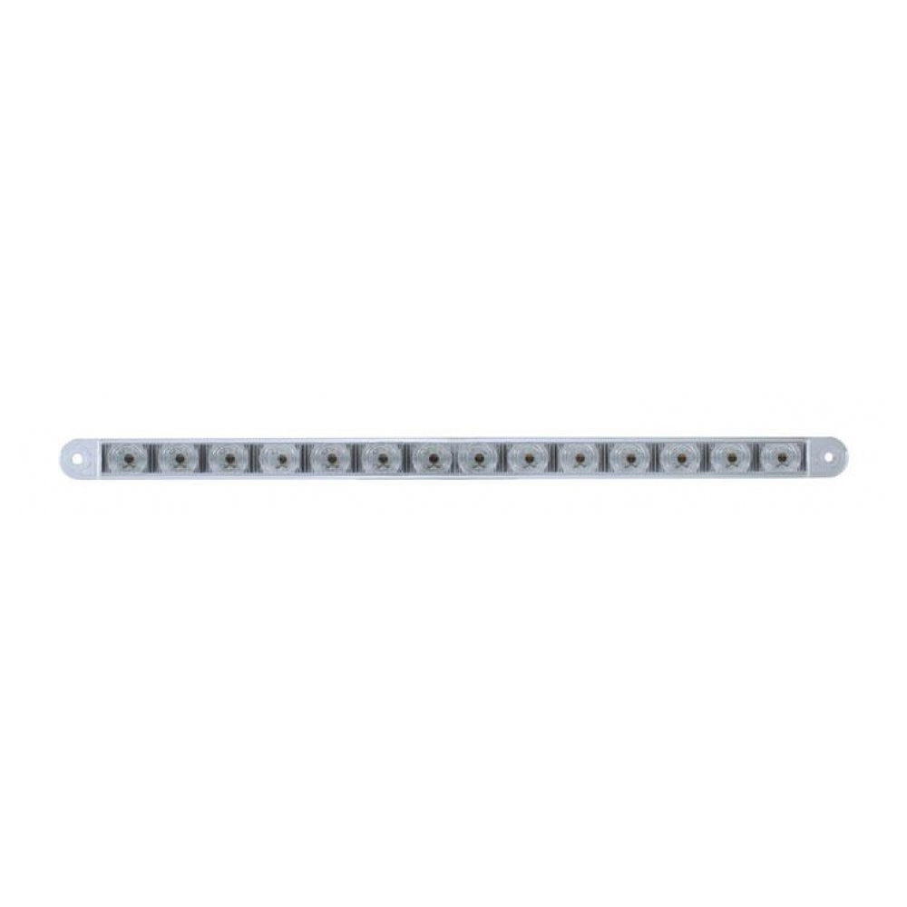 12" Amber/Clear 14 LED Auxiliary Warning Light Bar