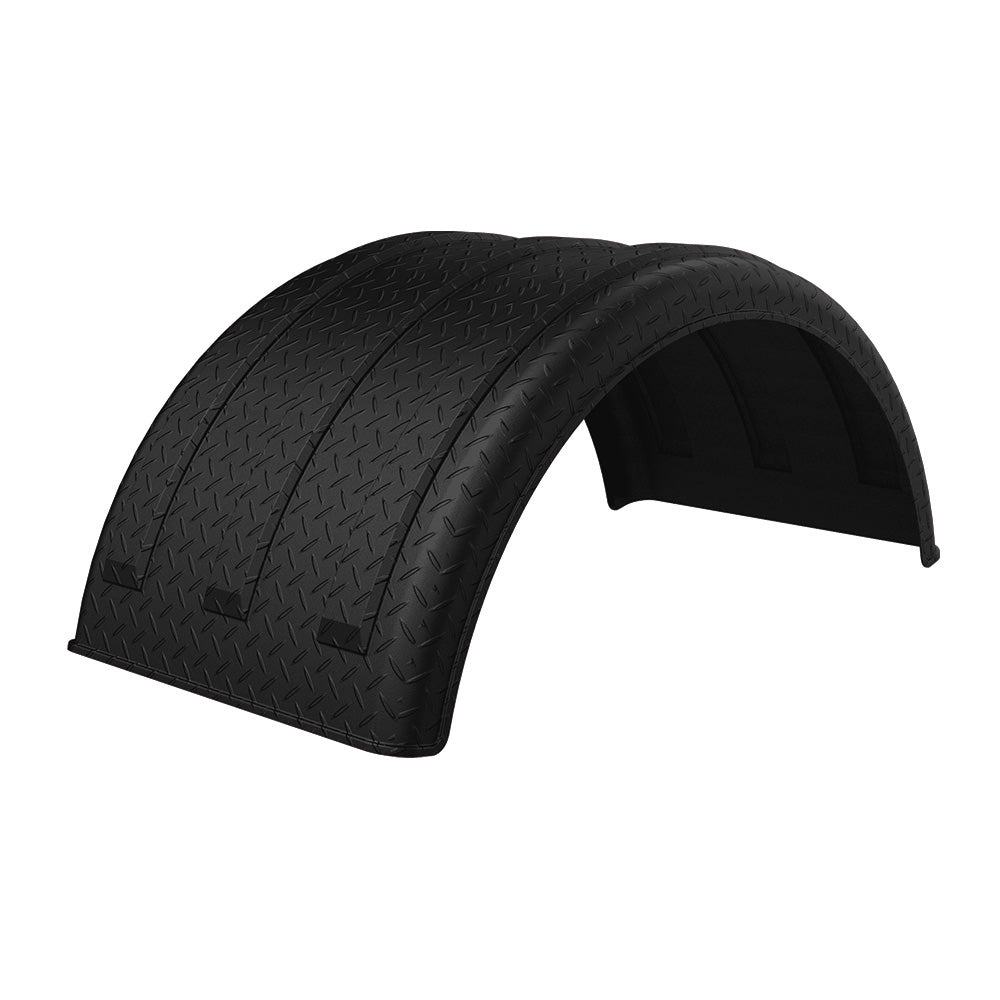 48" Poly TT Twin MIN2260 Diamond Pattern Single Axle Fender