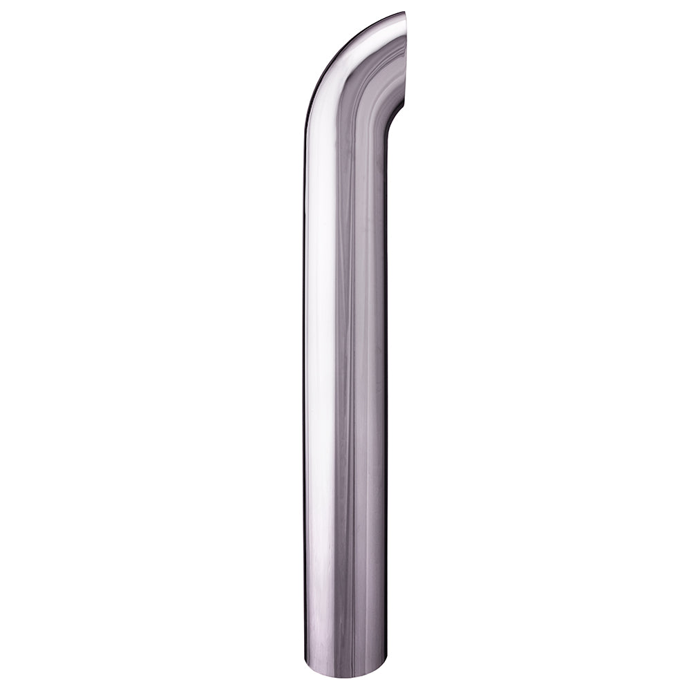 5"D x 108"L Curved One-Piece Chrome Stack Plain End