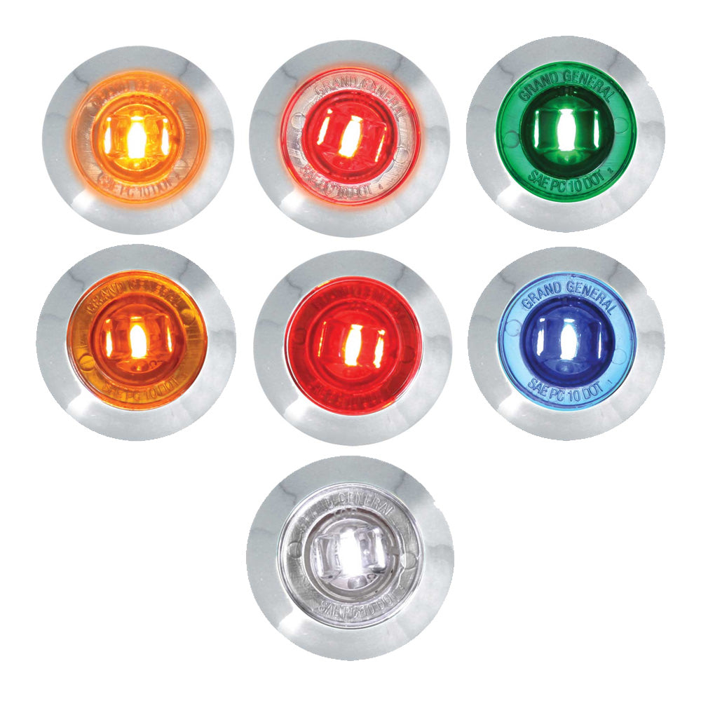 1" Single LED Wide Angle Mini Marker Light