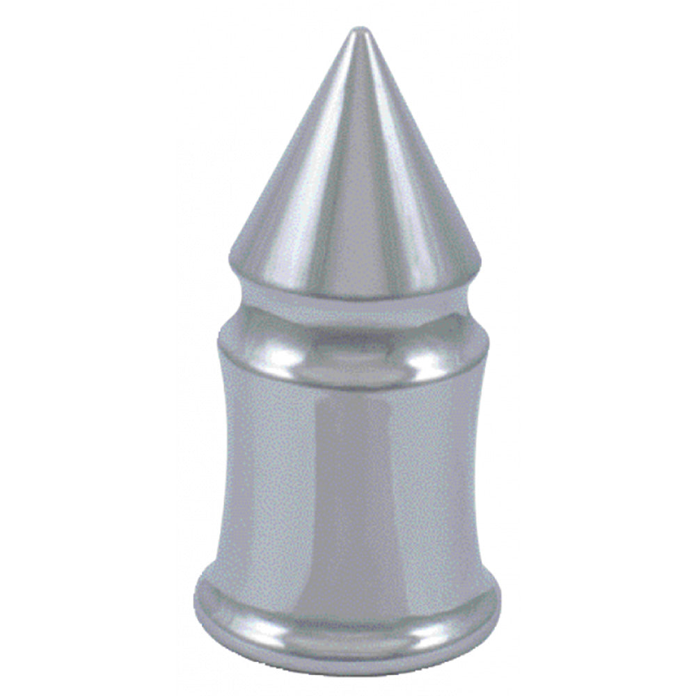 33mm Chrome Plastic V Spike Nut Cover - Push On