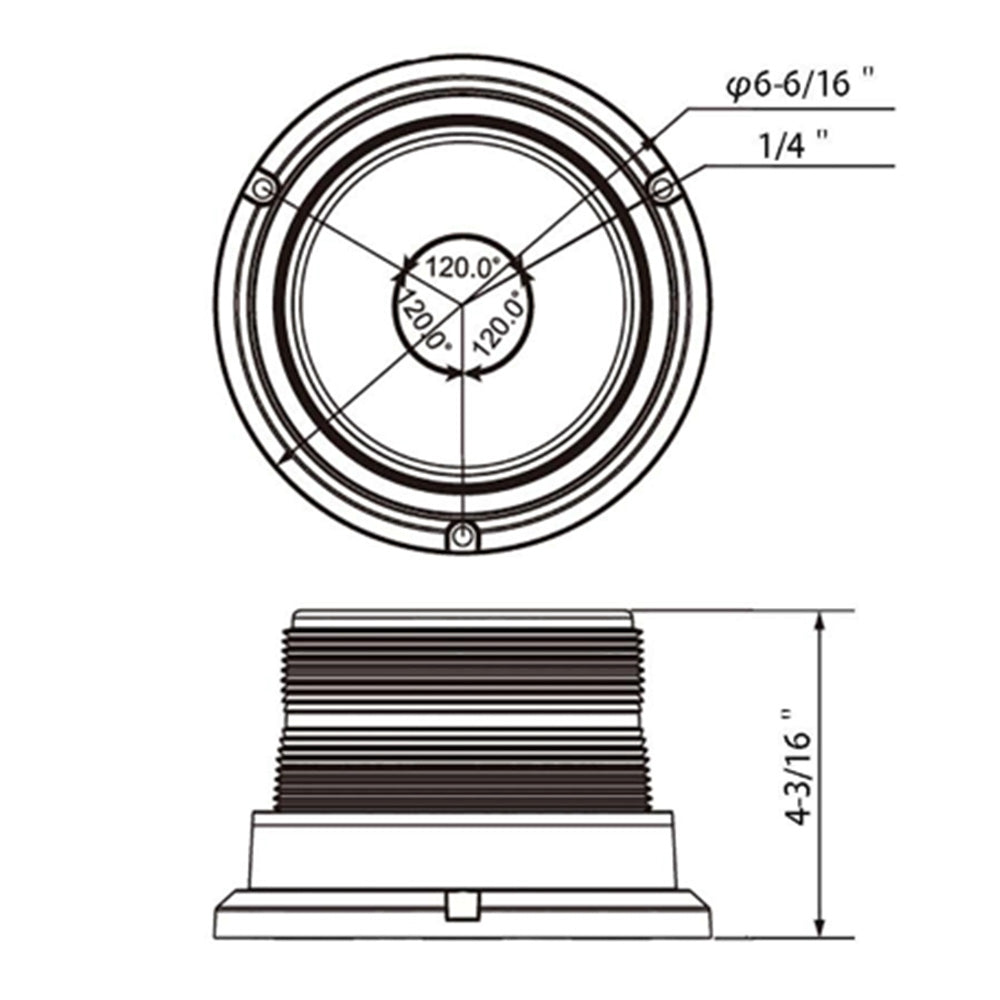 12 High Power LED Beacon Light