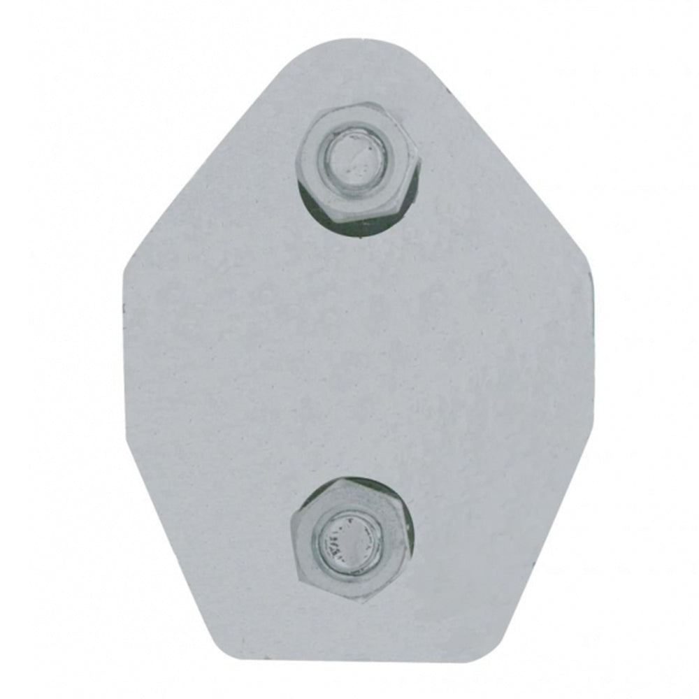 Stainless Angled Mud Flap Hangers 2-1/2" Spacing