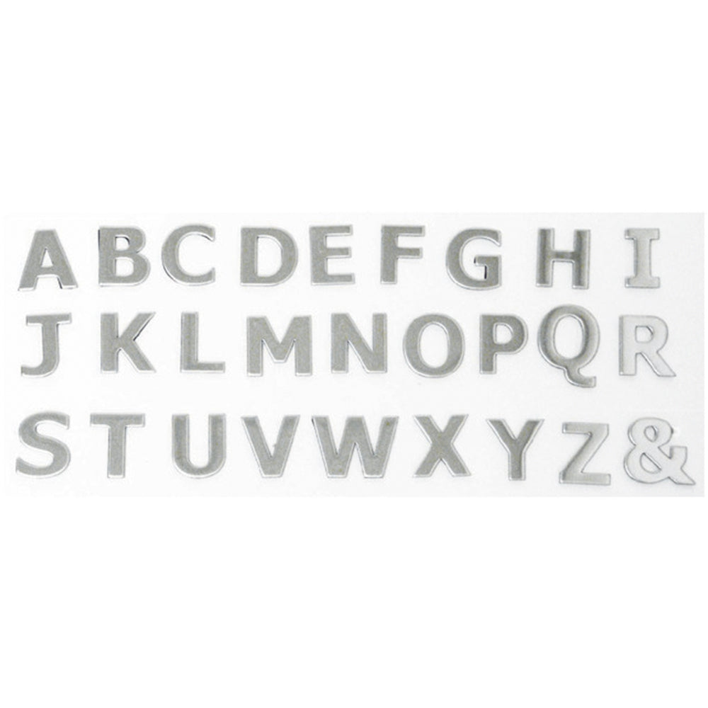 1" Stainless Steel Letters - Tape Mount