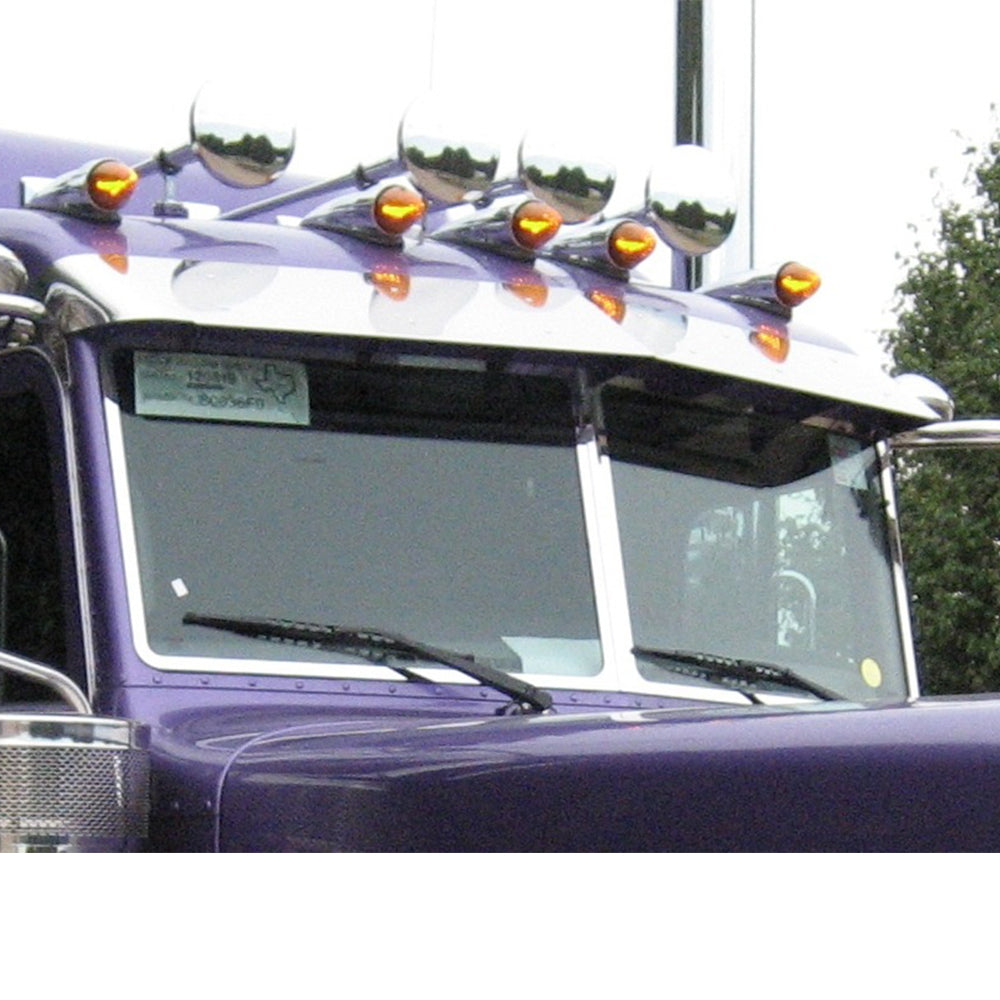 Peterbilt 379, 389 Stainless Steel Windshield Trim