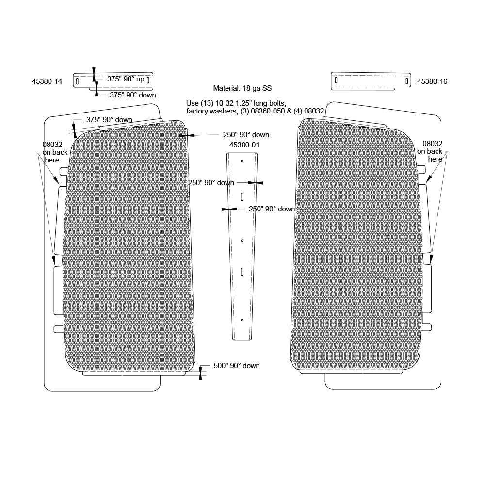 Kenworth T660 Punched Grill Insert