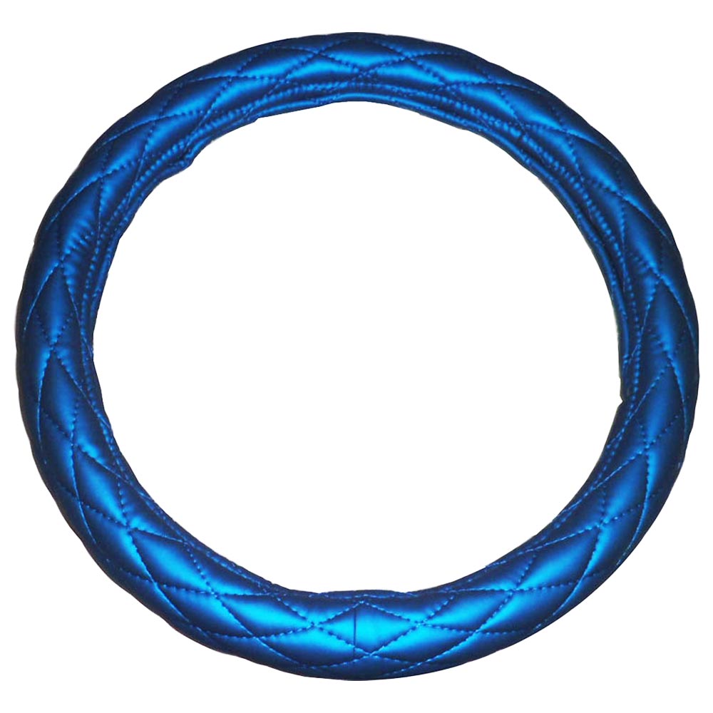 Deluxe Billet Blue Steering Wheel Cover 18"