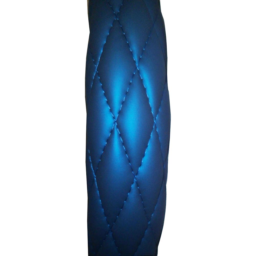 Deluxe Billet Blue Steering Wheel Cover 18"