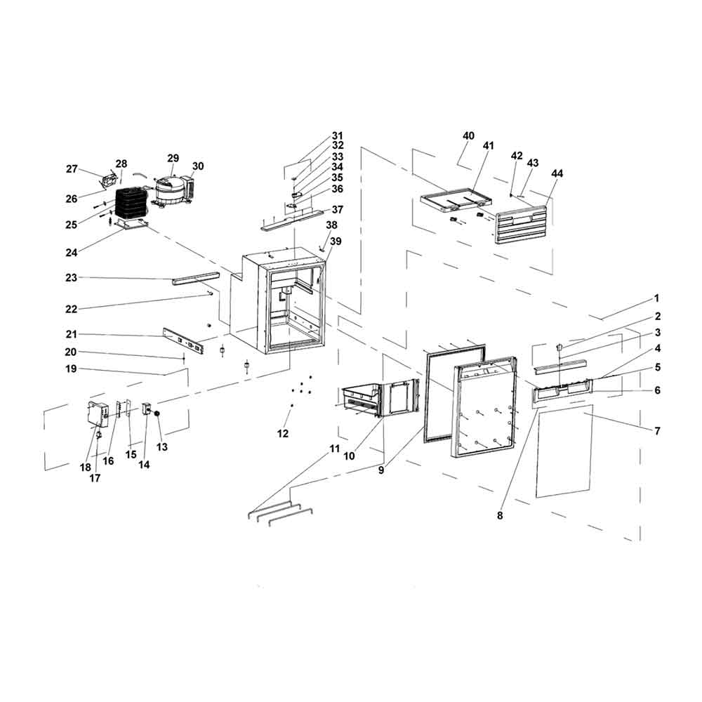 Dometic ® Coolmatic Compressor Drawer Refrigerator