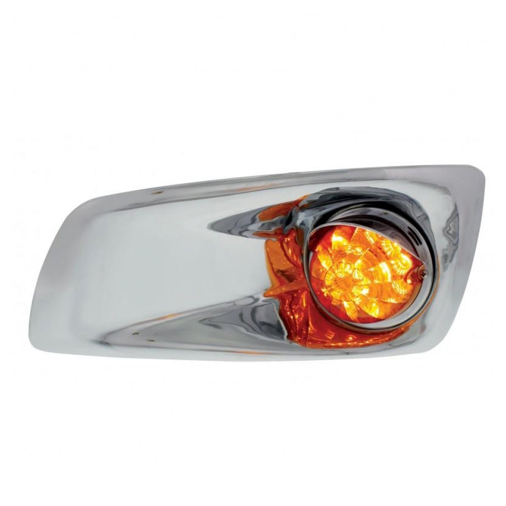 Kenworth T660 Front Bumper Light with Bezel and Visor