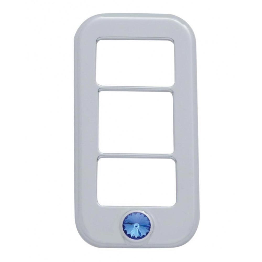 3 Hole Diamond Freightliner Rocker Switch Cover