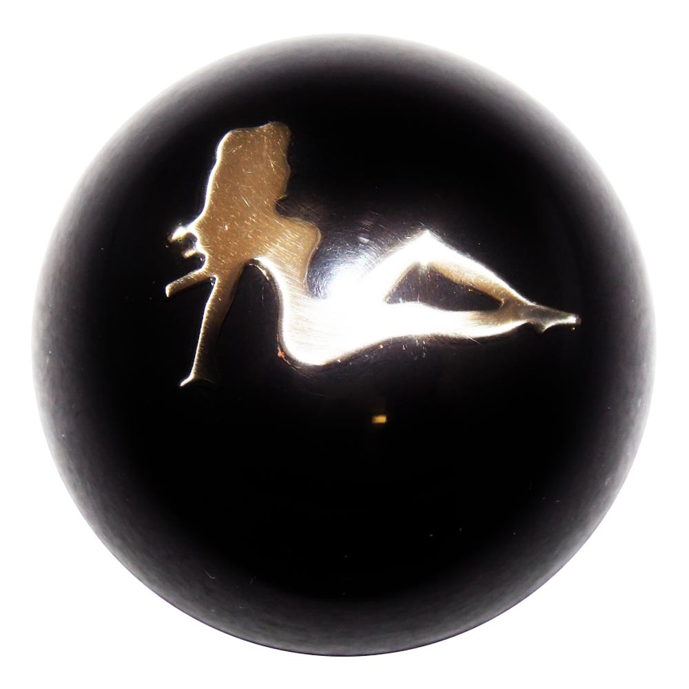 Chrome Lady Solid Colored Brake Knob