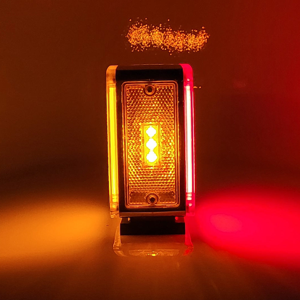 4" 28 LED Square Double Face GLO Light