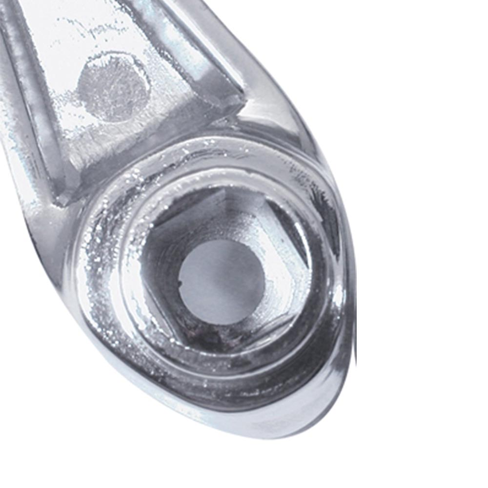 Plain Chrome Window Crank with Square Adapter