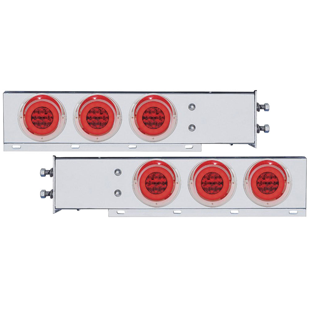 SS Rear Light Bars Red Halo LED 2.5" Spacing