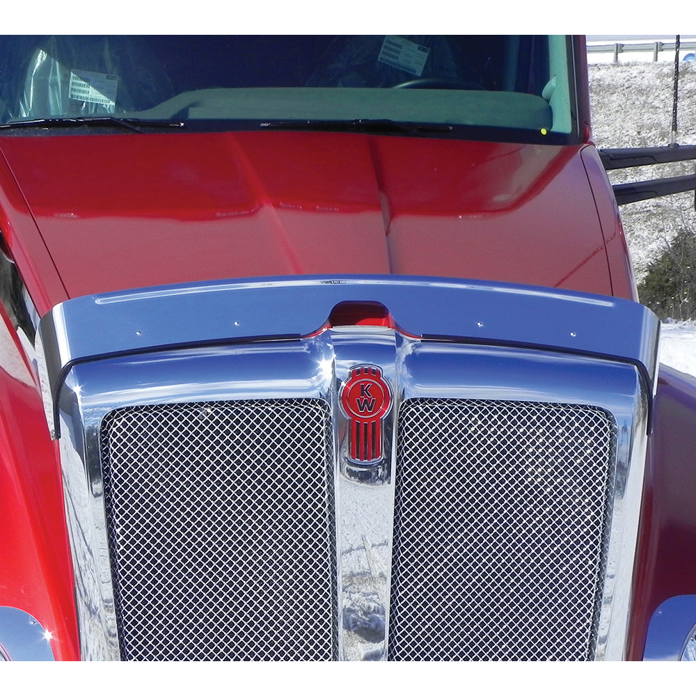 Stainless Hood Shield Bug Deflector for 2013-2020 Kenworth T680