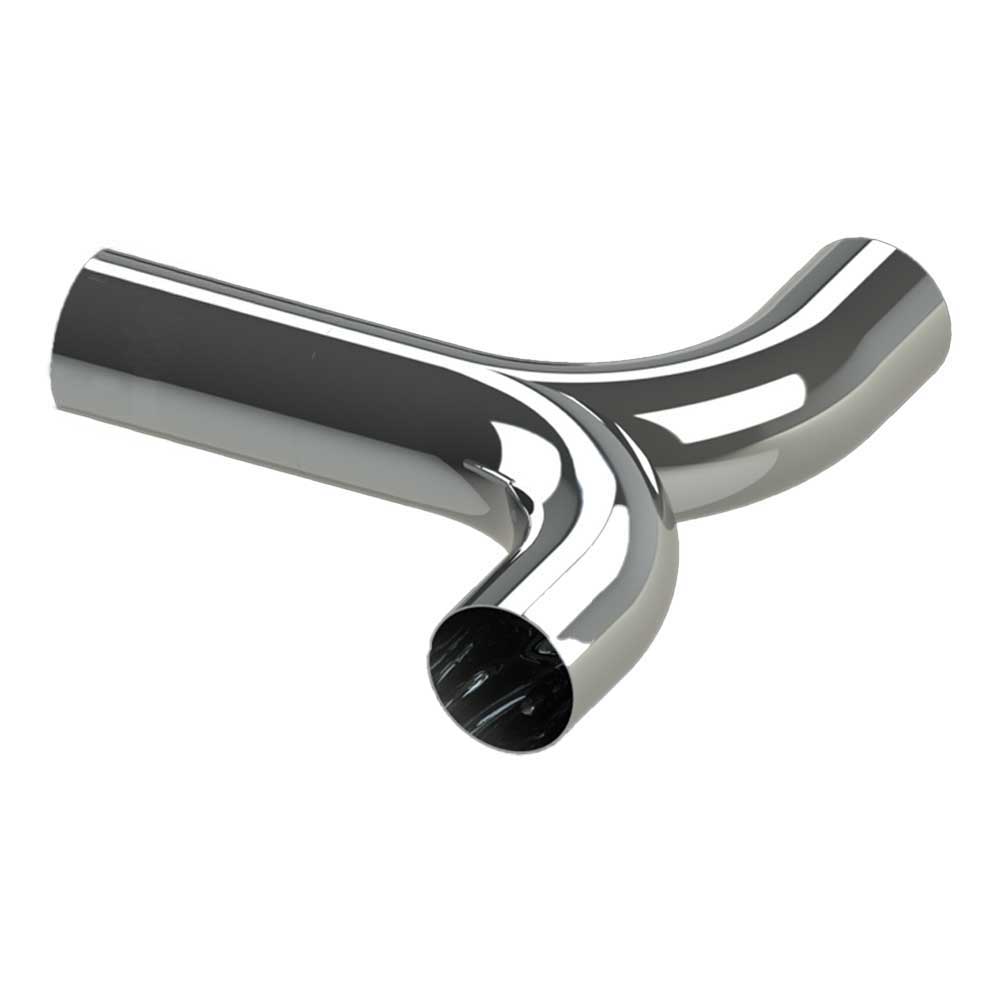5" OD x 24"W Chrome Plated Steel Y Pipe