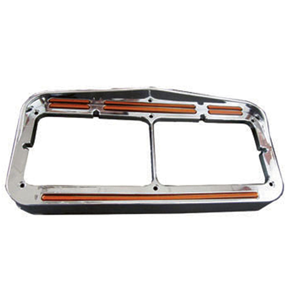 Dual Rectangular Headlight Bezel 50 Flatline LED Lights