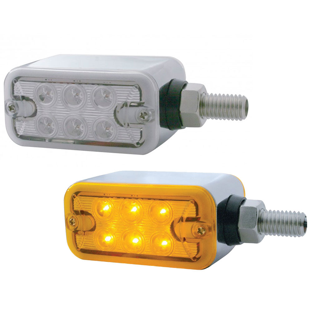 1.5" 6 LED Rectangular Double Face Light