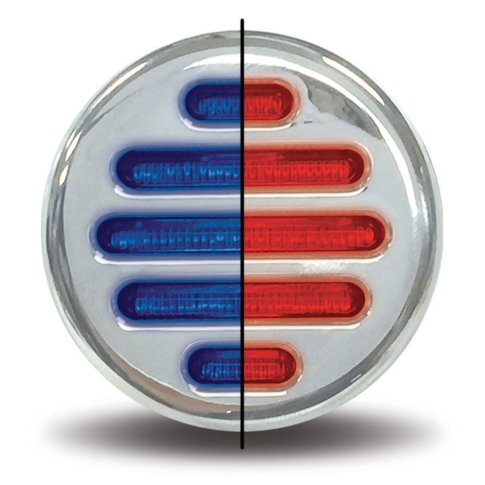 2" Red/Blue Flatline Dual Color LED Light