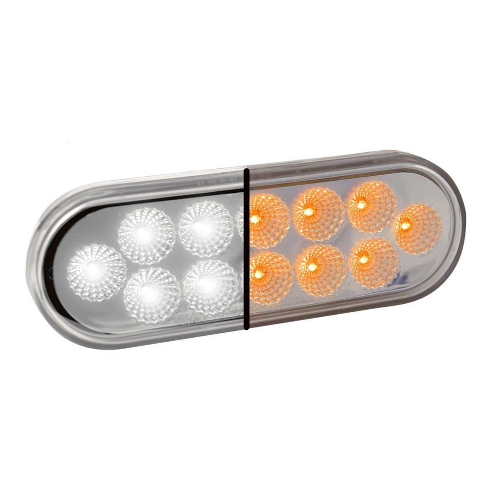 6" 12 LED Oval Dual Revolution Light