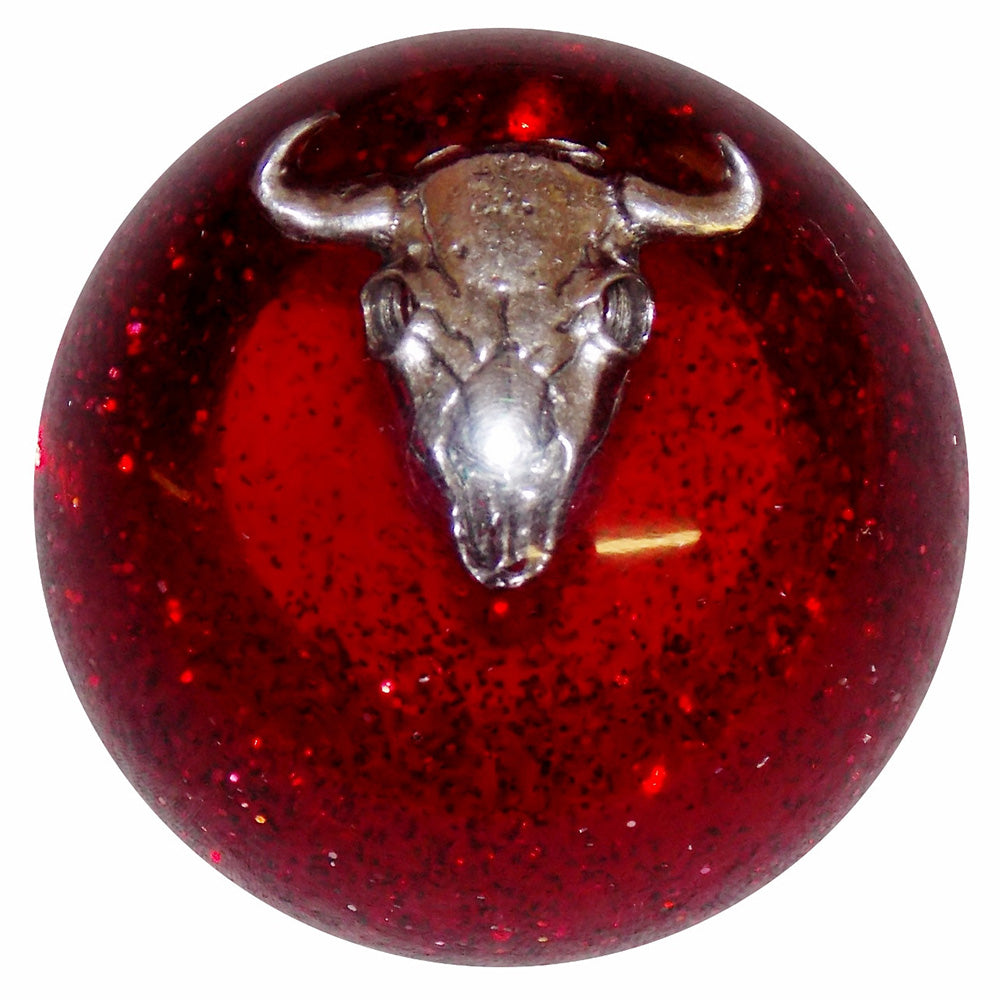 Cow Skull Glitter Shifter Knob