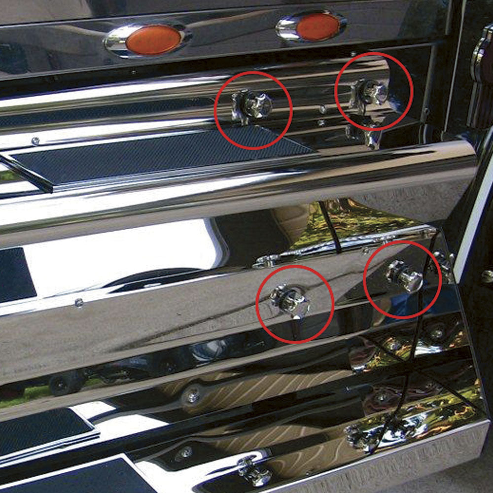 Kenworth Stainless Steel Battery Box Knobs