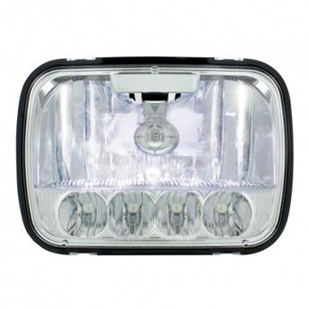 5" x 7" High/Low Beam Ultralit LED Crystal Headlight