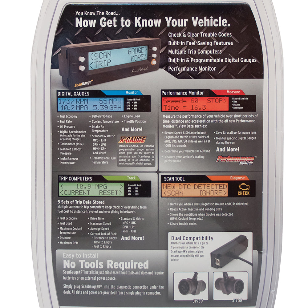 ScanGauge KR Monitor and Digital Gauge