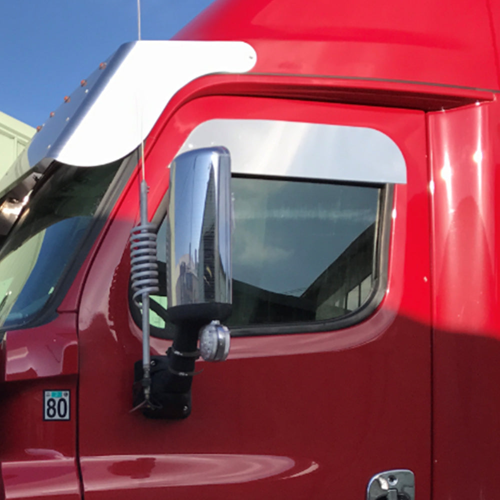 7" Chop Top Door Trim for Freightliner Cascadia without Wind Vanes