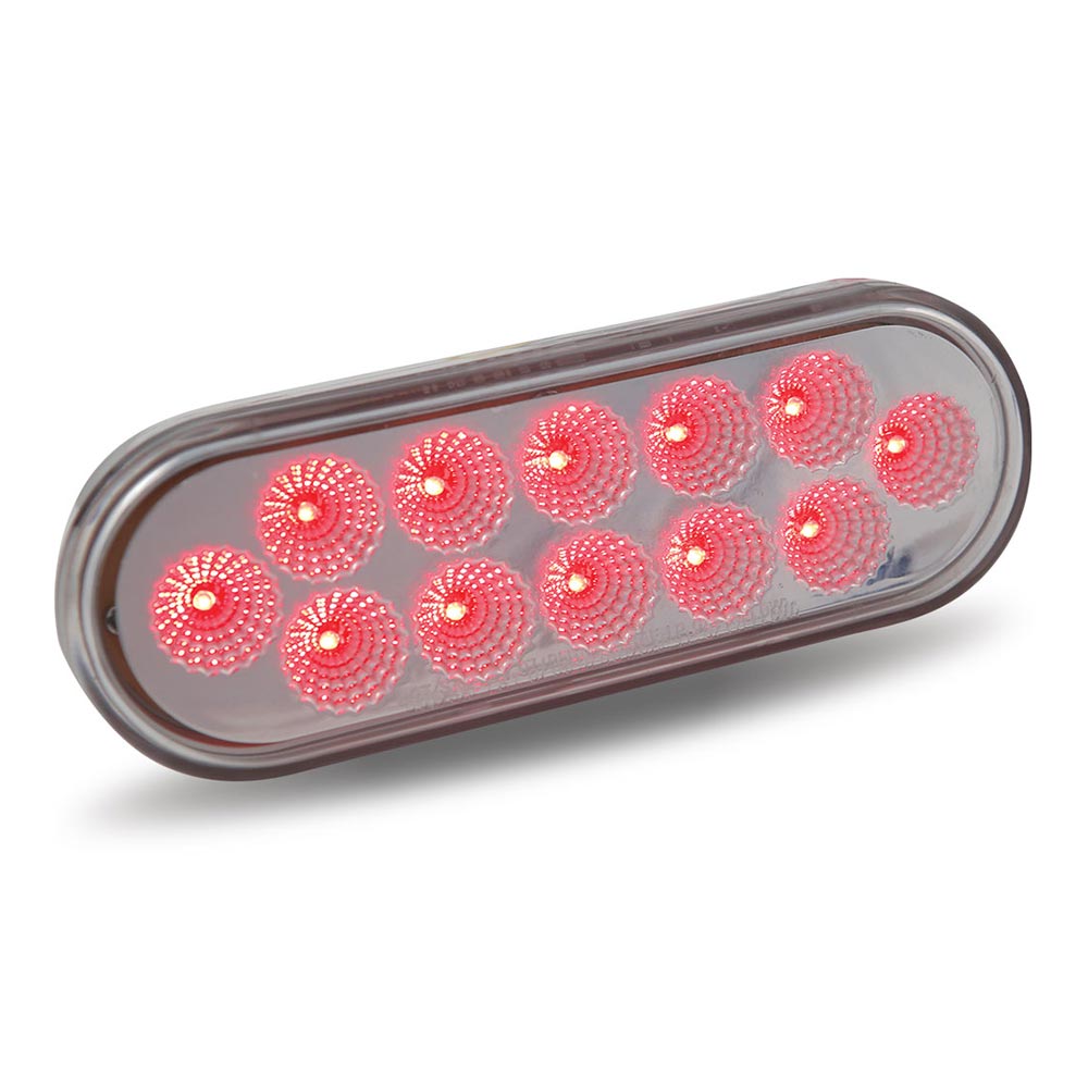 6" 12 LED Oval Dual Revolution Light