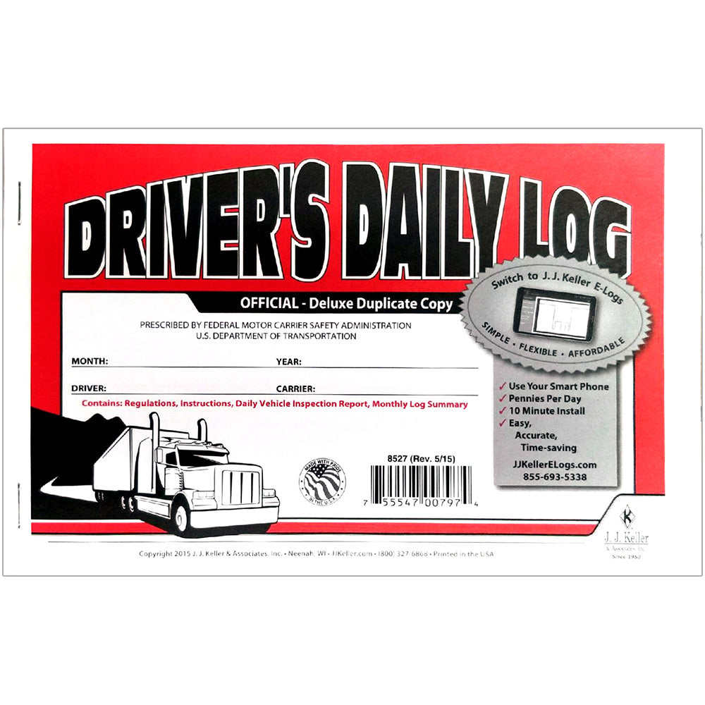 Driver's Daily Log Book (Carbon Copy)